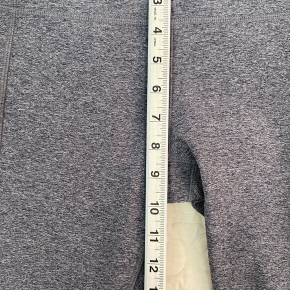 MPG Yoga Capris Leggings with Zipper Pocket Gray Size Medium - Picture 10 of 12